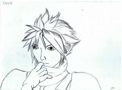 Learn How to Draw Cloud Strife from Final Fantasy Final Fantasy Step by  Step  Drawing Tutorials