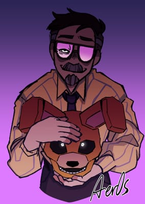 SpringBonnie and Fredbear Fnaf art, William afton, Afton