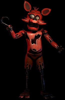 What's the deal with Withered Foxy and how does he jump so far?