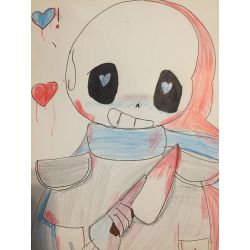 Image: My oc character x reader one shot - anime nightmare sans x child