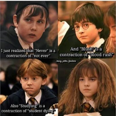 Harry Potter • student dying • contraction • meme • funny