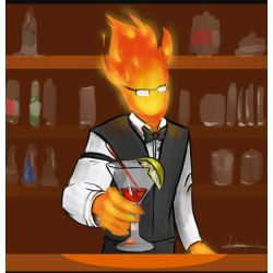 Grillby's bar. Undertale. Screenshot by the author.