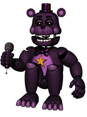 I am back. And i can PROUDLY present: Rockstar FNaF 1 Styled (exept the  star) Shadow Freddy! : r/fivenightsatfreddys