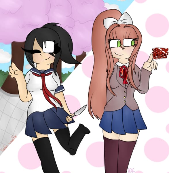 This is the collaboration between Doki Doki Literature Club! (my favourite ...