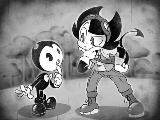 bendy, boris, alice, abel, moon man, king dice and others are
