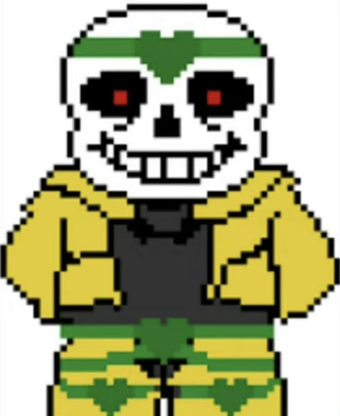 Horror sans horrortale remade battle sprite pixel art