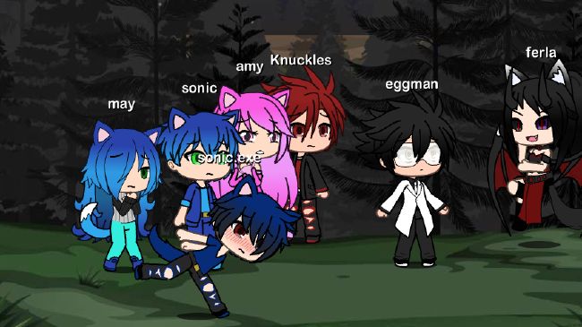 When it's just Amy,ferla,sonic.exe and may, For may the hedgehog