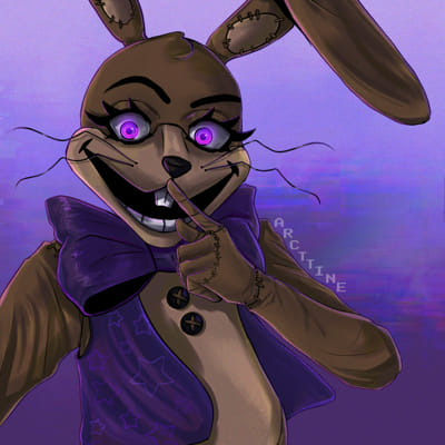 Glitchtrap from FNAF Wanted. I like this bunny (I love all bunny