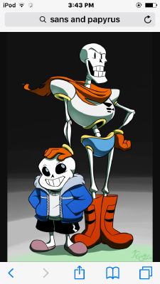 Sans and Papyrus The Skele-dads