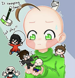 Baldi characters in Gacha Club!