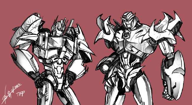 transformers optimus prime x megatron