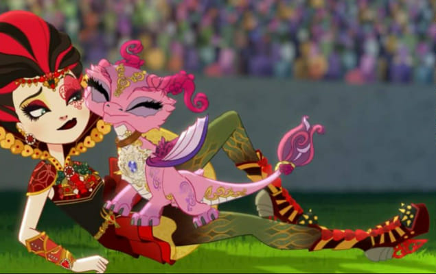 Lote Ever After High: Lizzie Hearts + Justine Dancer