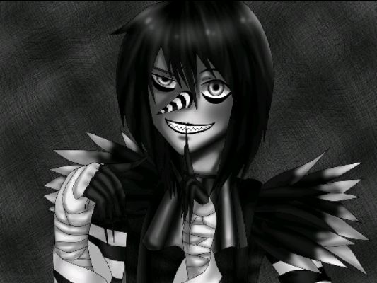 Slenderman Creepypasta Laughing Jack Drawing Anime Eyeless Jack black  Hair chibi fictional Character png  PNGWing