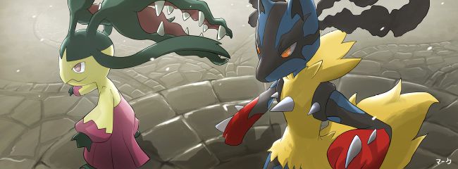 Mega Lucario, Greninja (Shiny), Krookodile [OC] : r/pokemon