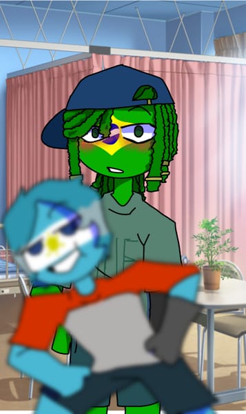 Countryhumans brazil x argentina 