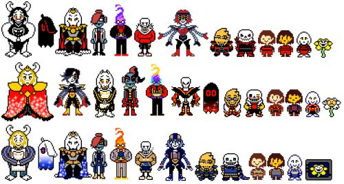 My sans sprite sheet