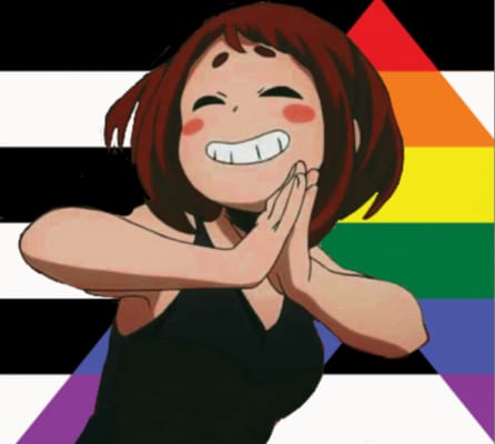 LGBTQ+ anime pfps I made