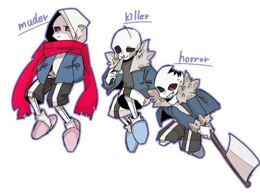 Murder Time Trio Battle Royale (Murder!sans vs Killer!sans vs Horror!sans)  (Dusttale vs Something new… vs Horrortale) : r/DeathBattleMatchups