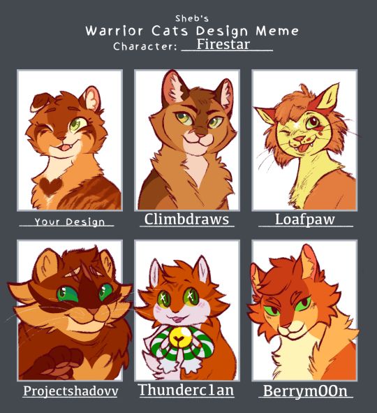 Firestar, What I think Warrior Cats characters sound like