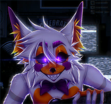 You're a weird fox (Shy!Genderless!Mute!Lolbit x reader), Five nights at  freddy's oneshots