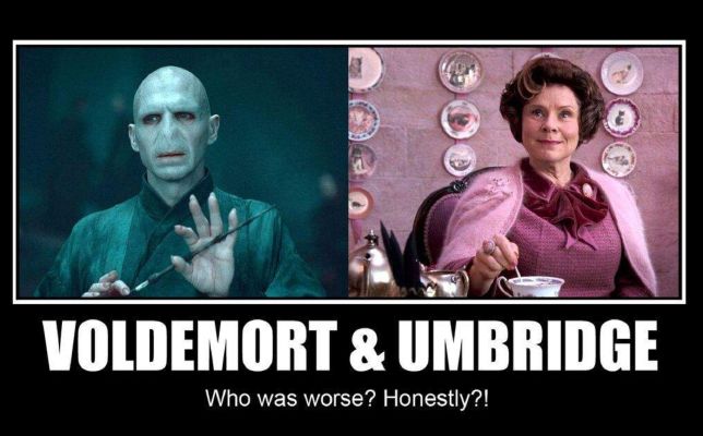 Harry Potter-Who was worse? Voldemort or Umbridge? - Poll | Quotev