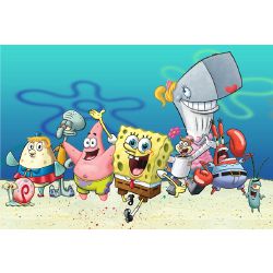 spongebob and patrick and squidward and sandy