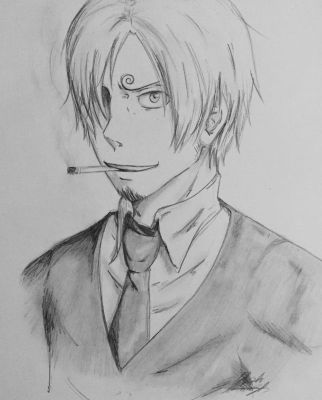 Learn How to Draw Sanji from One Piece One Piece Step by Step  Drawing  Tutorials
