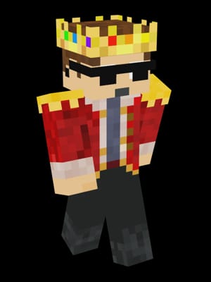 Dream With Technoblades crown Minecraft Skin