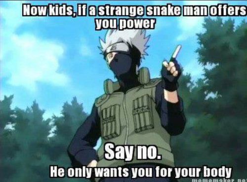 Kakashi giving lesson on what to do if a stranger approaches you | Random  memes I thought were funny | Quotev