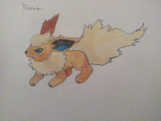 how to draw flareon