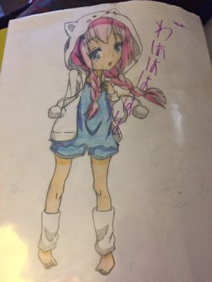 First Anime Drawing by CrazyWerewolfGirl on DeviantArt