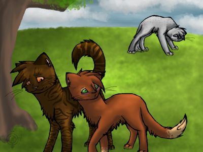 Ashfur, Squirrelflight, and Brambleclaw :)))