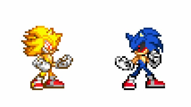 Fleetway vs Sonic.exe