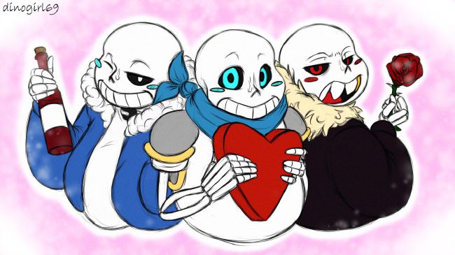 Uf! Sans x Us! Papyrus One-shot