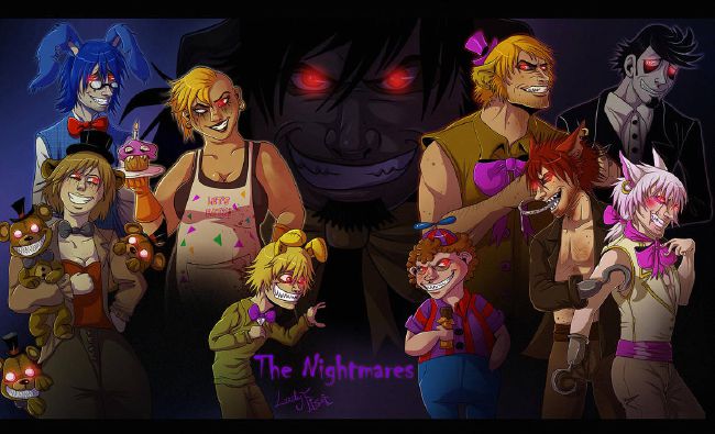 You Become Friends(Nightmares), FNAF Boyfriend Scenarios