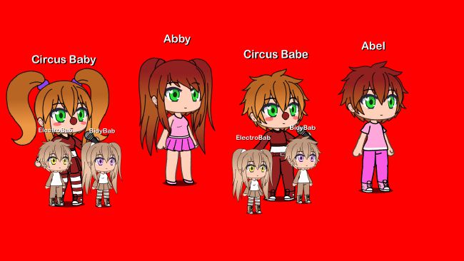 FNAFHS Abby and FNAF Circus Baby, Fnafhs and fnaf