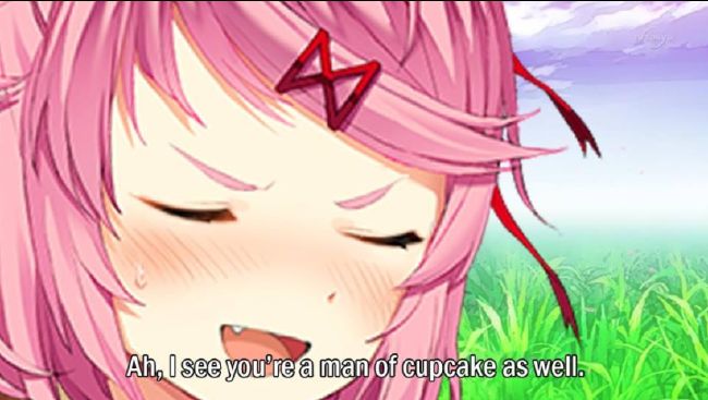 when the anime girl is sus! 😳 : r/DDLC