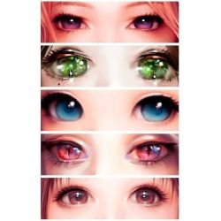 Hand Drawn Cute Anime Eyes Colored Stock Vector Royalty Free 1101960257   Shutterstock