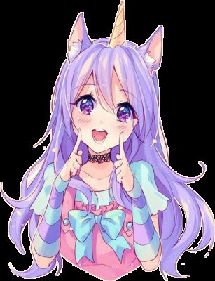 Unicorn Girl By Sweetorsour76 On Deviantart  Anime Unicorn Girl Easy To  Draw  Free Transparent PNG Clipart Images Download
