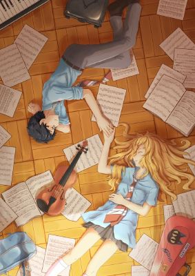 14. Your lie in April 1st opening- Hikaru nara