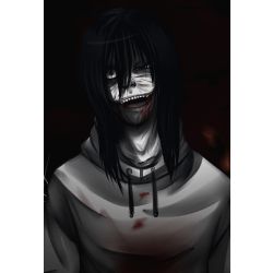 klunsjolly on X: icon of Jeff the Killer from the creepypastas dude  doesn't even have a nose in the original image. dude only has one hole for  breathing, you can easily kill