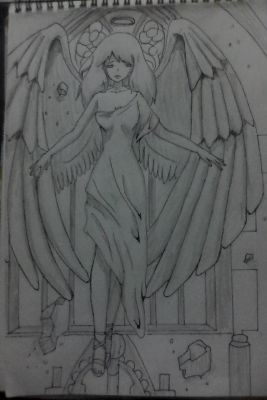 Anime Angel Drawing by Dornell123  DragoArt