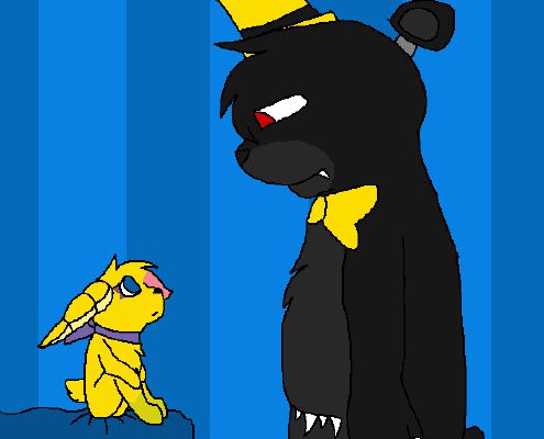 When you catch Plushtrap on the X, Five Nights at Freddy's