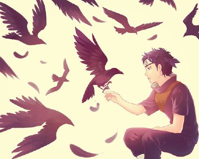 Shisui Uchiha, red eyes, black raven, manga, Shisui of the Body Flicker,  Naruto, HD wallpaper