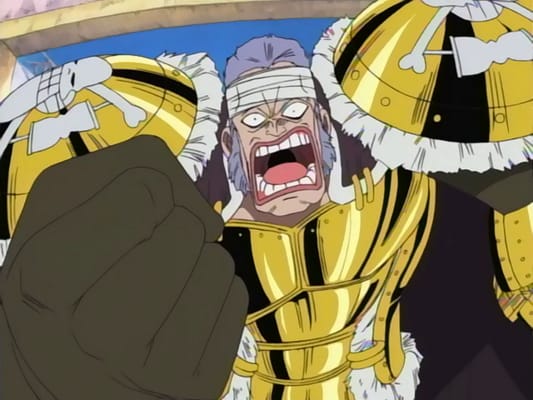 One Piece: East Blue (1-61) The Strongest Pirate Fleet! Commodore Don Krieg!  - Watch on Crunchyroll