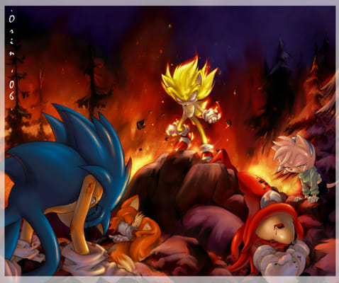 Fleetway Super Sonic - The Evil Original Super Sonic 