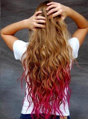 brown hair with red ombre tumblr