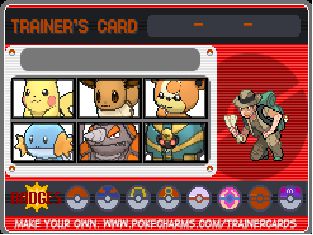 create a pokemon trainer card