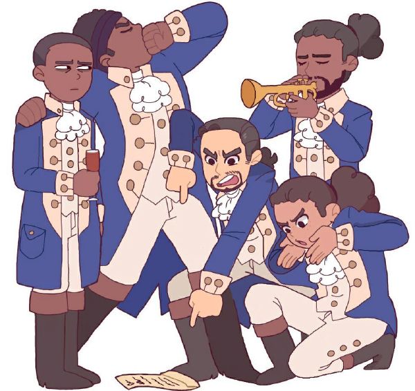 Hamilton & laurens & mulligan & lafayette & clearance burr