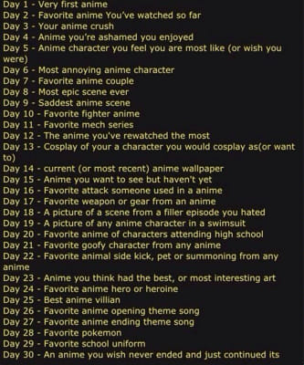 30 Day Anime Challenge (Day 02): Favorite anime I've watched so